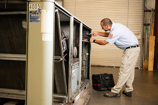 commercial ac repair modern air technician