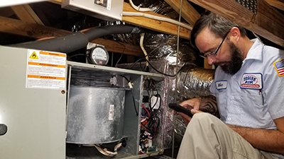 residential air conditioning repair technician